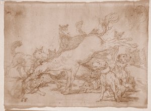 De rampen van de oorlog: Hij verdedigt goed door Francisco de Goya