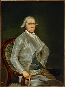 De schilder Francisco Bayeu ... (schilderij op doek) door Francisco Jose de Goya y Lucientes