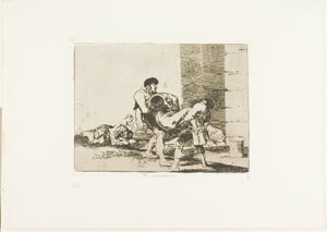 Naar de begraafplaats, plaat 56 uit De rampen van de oorlog door Francisco Jose de Goya y Lucientes