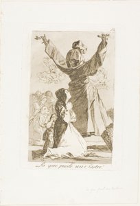 Wat een Kleermaker Kan Doen!, plaat 52 uit Los Caprichos door Francisco Jose de Goya y Lucientes