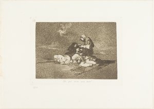 Wat is het nut van een kopje?, plaat 59 uit De rampen van de oorlog door Francisco Jose de Goya y Lucientes