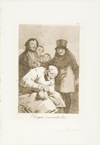 Waarom ze verbergen?, plaat 30 uit Los Caprichos door Francisco Jose de Goya y Lucientes
