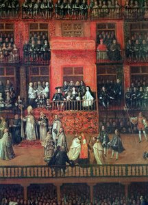 Auto de Fe op de Plaza Mayor, Madrid, 30 juni 1680 (detail) door Francisco Rizi
