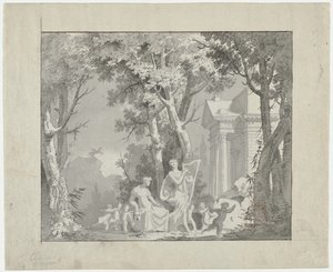 Klassieke scène, 1775-1800 door Francisco Vieira