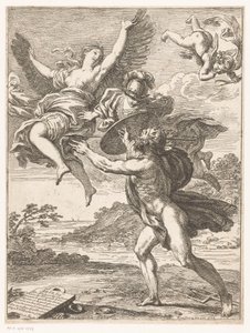 Coronis in een kraai veranderd door Francisco Vieira de Mattos