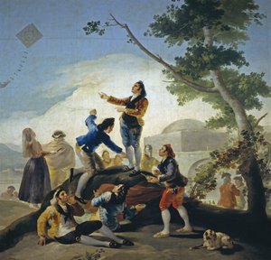 Een vlieger La cometa, 1778