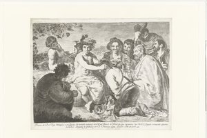 Bacchus en de dronkaards door Francisco de Goya