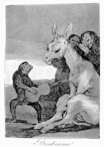 Bravo! Een Karikatuur van Muzikale Avonden, 1799 door Francisco de Goya