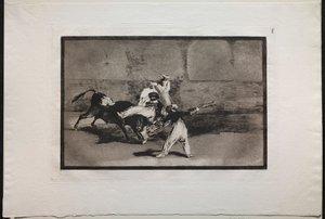 Stierengevechten: Een Moor Gevangen door een Stier in de Ring, 1876
