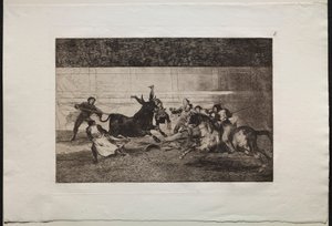Stierengevechten: De Dood van Pepe Illo 2e Compositie, 1876 door Francisco de Goya