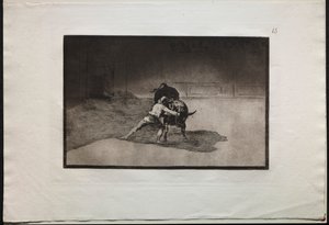 Stierengevechten: De Beroemde Martincho Plaatst de Banderillas en Speelt met de Stier met de Beweging..., 1876