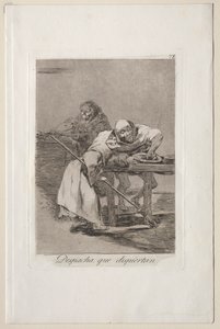 Caprichos: Wees snel, ze worden wakker door Francisco de Goya
