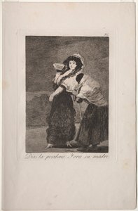 Caprichos: In godsnaam: en het was haar moeder door Francisco de Goya