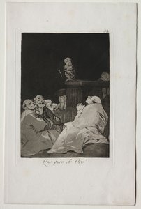 Caprichos: Wat een gouden snavel! door Francisco de Goya