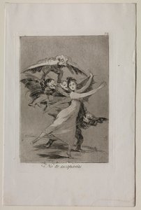 Caprichos: Je zult niet ontsnappen door Francisco de Goya