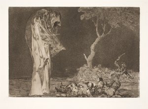 De dwaze angst (Verlies geen aanzien door angst) door Francisco de Goya