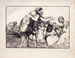Wanordelijke dwaasheid uit de serie Los Disparates Follies, 1815-1819 door Francisco de Goya