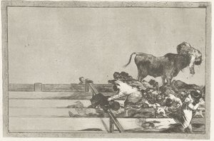 Dood van de burgemeester van Torrejon door Francisco de Goya