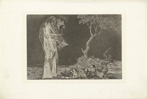Dwaasheid van de angst door Francisco de Goya