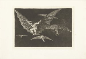 Een manier van vliegen door Francisco de Goya