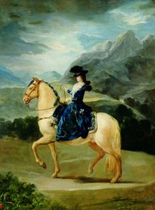 Ruiterportret van Maria Teresa de Vallabriga