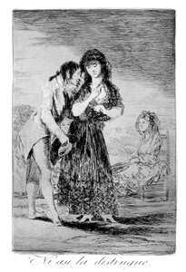 Zelfs zo kan hij haar niet begrijpen, 1799 door Francisco de Goya