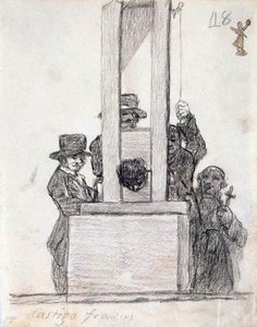Franse Straf, tussen 1824 en 1828 door Francisco de Goya