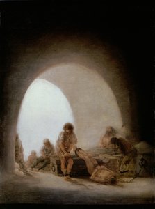 Interieur van de Gevangenis, 1793-94 door Francisco de Goya