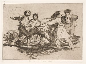 Met of zonder grond (2) door Francisco de Goya