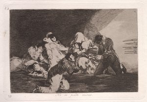 Men kan niet kijken door Francisco de Goya
