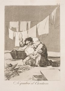 Wanneer je de kruik hebt gebroken door Francisco de Goya