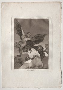 Ochenta Caprichos: Roddelaars-Windvlagen, 1793-1798 door Francisco de Goya