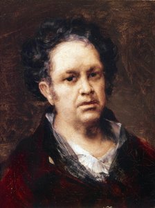 Zelfportret 69 jaar oud door Francisco de Goya