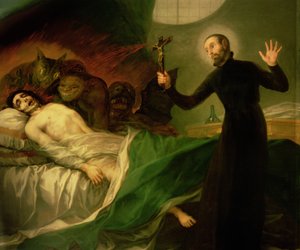 Sint Franciscus Borgia (1510-72) Helpt een Stervende Onboetvaardige, 1795