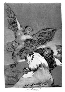 Slik het in, hond, 1799 door Francisco de Goya