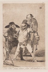 Het Gebod van Bevel, laat 18e-begin 19e eeuw (prent) door Francisco de Goya