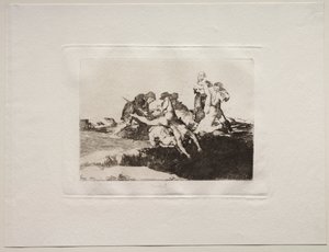 De verschrikkingen van de oorlog: Liefdadigheid, 1810 door Francisco de Goya