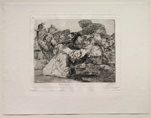 De Verschrikkingen van de Oorlog: Charlatans Show door Francisco de Goya