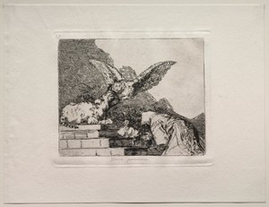 De verschrikkingen van de oorlog: Feline pantomime door Francisco de Goya