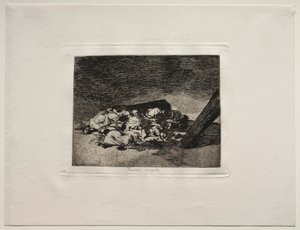 De verschrikkingen van de oorlog: Oogst van de doden door Francisco de Goya