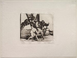 De verschrikkingen van de oorlog: Het is een harde stap! door Francisco de Goya