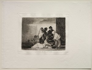 De verschrikkingen van de oorlog: Dank aan de Millet door Francisco de Goya