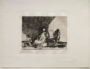 De verschrikkingen van de oorlog: De gezonde en de zieke door Francisco de Goya