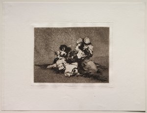 De verschrikkingen van de oorlog: De vrouwen geven moed door Francisco de Goya