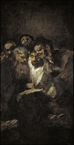 De lezende politici door Francisco de Goya