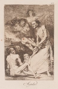 Wind, laat 18e-begin 19e eeuw door Francisco de Goya