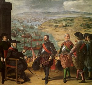 De verdediging van Cadiz tegen de Engelsen door Francisco de Zurbaran