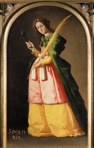 Sint Apollonia ... door Francisco de Zurbaran