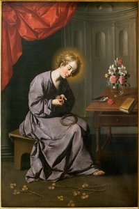 Het kind heeft de ruggengraat door Francisco de Zurbaran