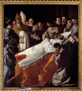 De tentoonstelling van het lichaam van Sint Bonaventura (1221-1274)